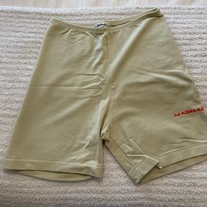 selling madhappy biker shorts size small